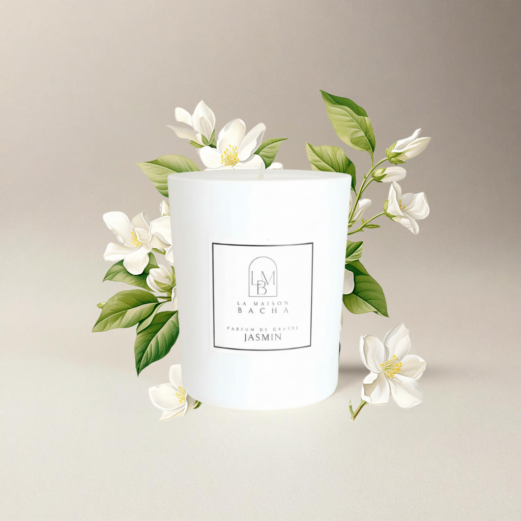 Bougie parfumée | Senteur Jasmin | L'élégance d’un jardin en fleurs LA MAISON BACHA
