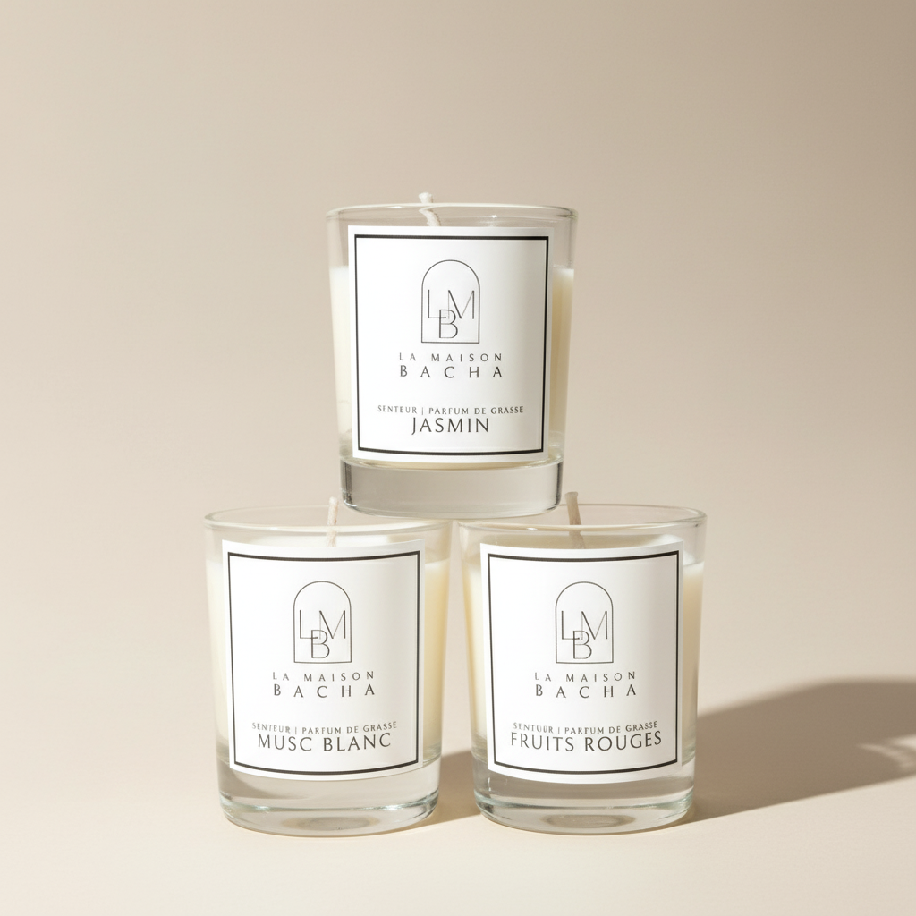 Coffret Découverte | 3 bougies parfumées 35g LAMAISONBACHA